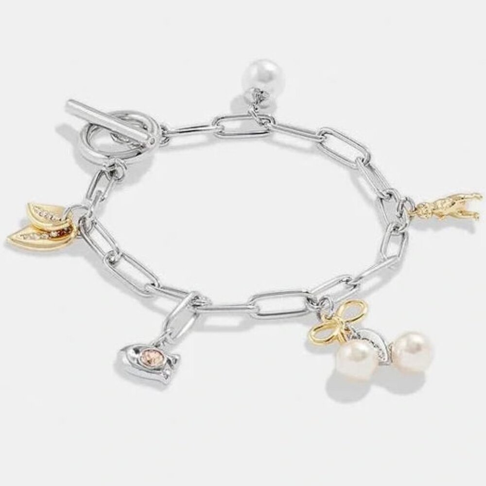 Coach Kisslock Cherry Charm Bracelet
